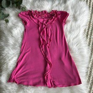 Girls No-l-ita Pocket Italy Pink Ruffle Dress Chasing Fireflies